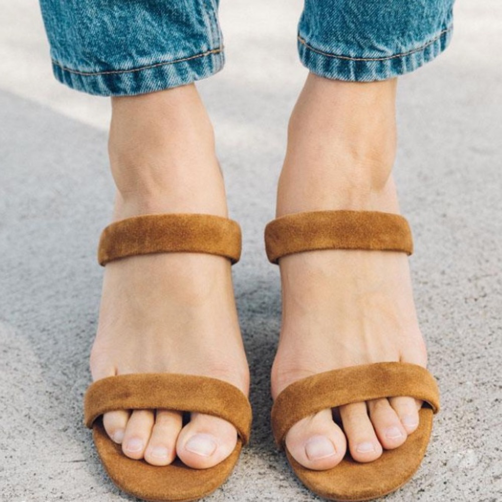 🛑SOLD🛑 NWT Soludos Ines Heels in Walnut - Picture 3 of 4